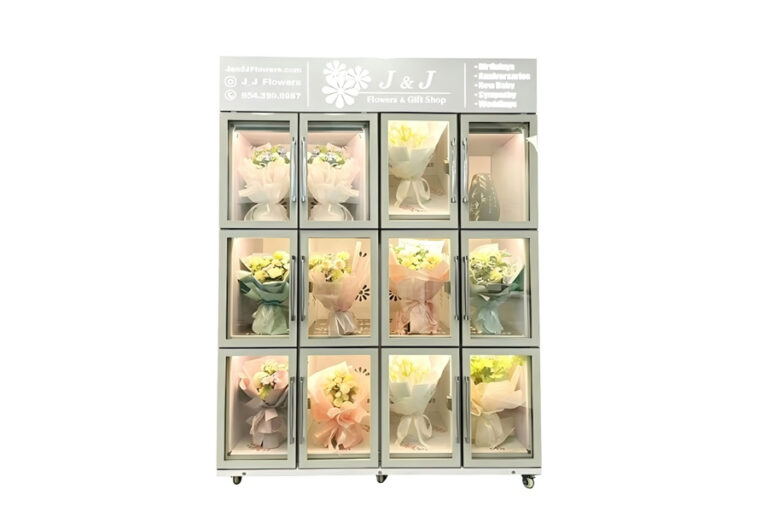 custom smart flower vending machine
