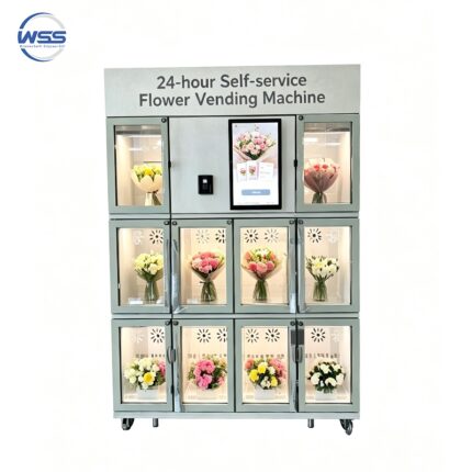 9-Compartment Smart Flower Vending Machine with Refrigeration